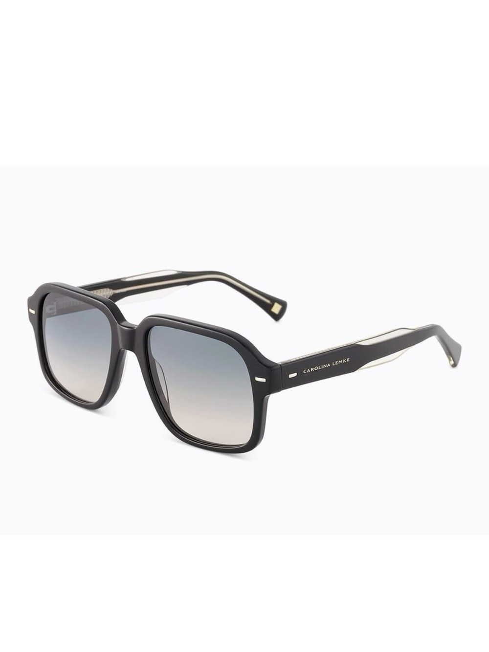 Carolina Lemke Women’s Black Gradient Square Sunglasses